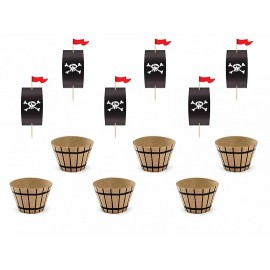 Kit Cupcakes Pirata