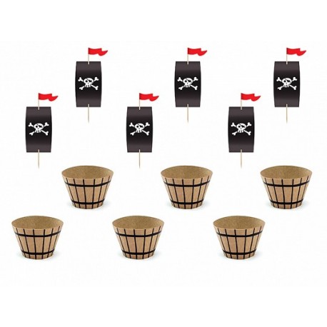 Kit Cupcakes Pirata