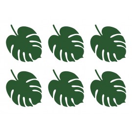 6 Marcasitios Forma de Hoja