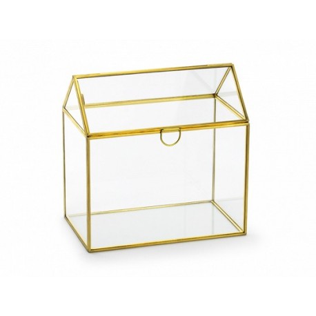 Buzón de Cristal Dorado