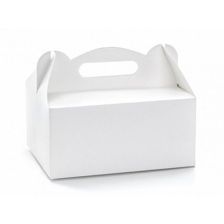 10 Cajas Blancas Rectangulares 19 cm