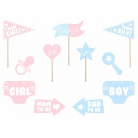 11 Accesorios Photocall Gender Reveal