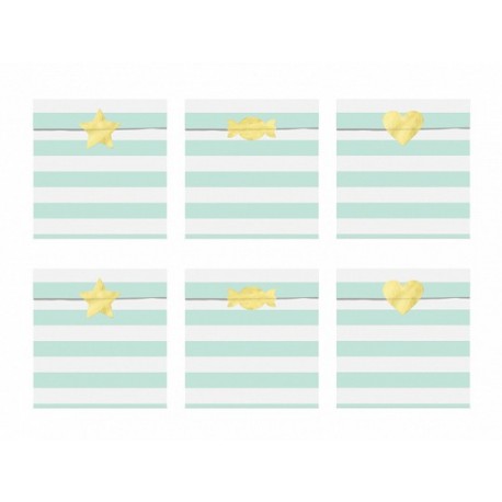 6 Bolsitas con Rayas Pastel