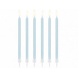 12 Velas Rectas para Cumpleaños