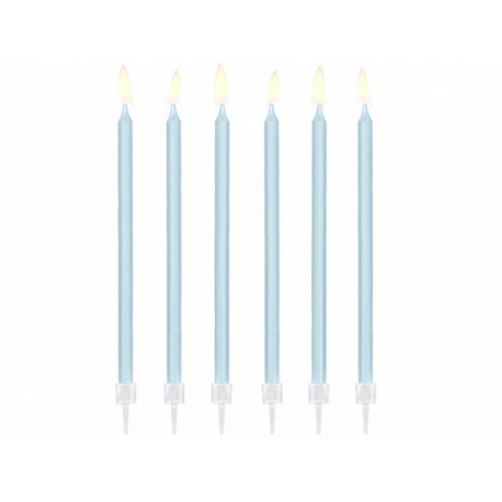 12 Velas Rectas para Cumpleaños