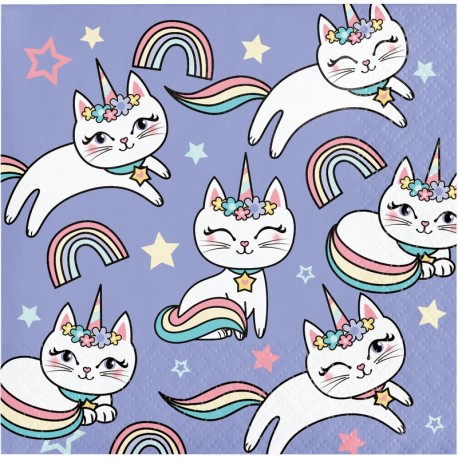 Servilletas Unicornio Gatito de Papel