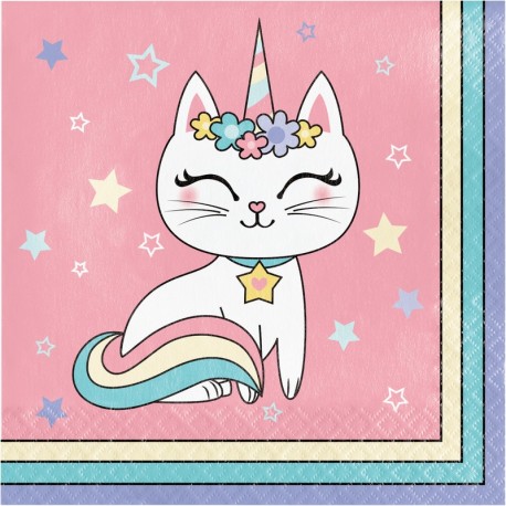 Servilletas Unicornio Gatito