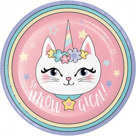 Platos Unicornio Gatito