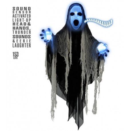 Colgante Sinister Reaper con Luz, Sonido y Movimento 153 cm