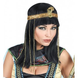 Peluca Imperatriz Egipcia con Cinta para La Cabeza
