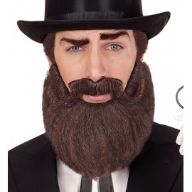 Barba y Bigotes Castaños