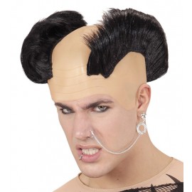 Gorro Punk Doble Cresta Negra