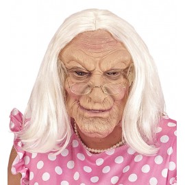 Máscara Vieja con Peluca