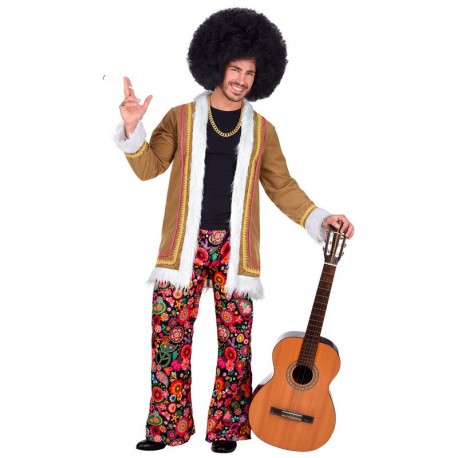 Disfraz de Woodstock Hippie para Adulto