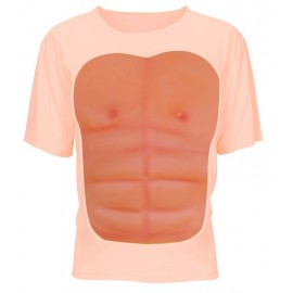 Camiseta con Pecho Músculos