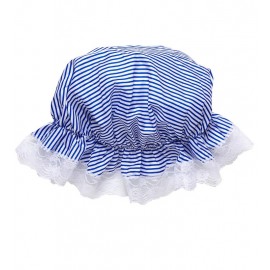 Gorro de Rayas Blanco y Azul
