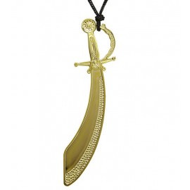 Collar Sabre Pirata Dorado