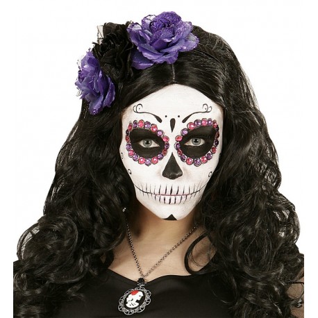40 Gemas Adhesivas para Ojos Violeta y Rosa