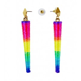 Pendientes Cono Fluorescente Multicolor Pendientes Cono Fluorescente Multicolor