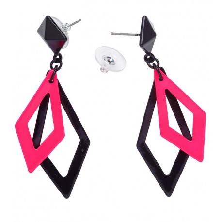 Pendientes de Rombos Fluorescentes
