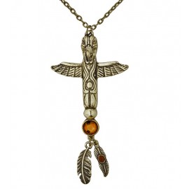 Collar Totem Indio con Gema