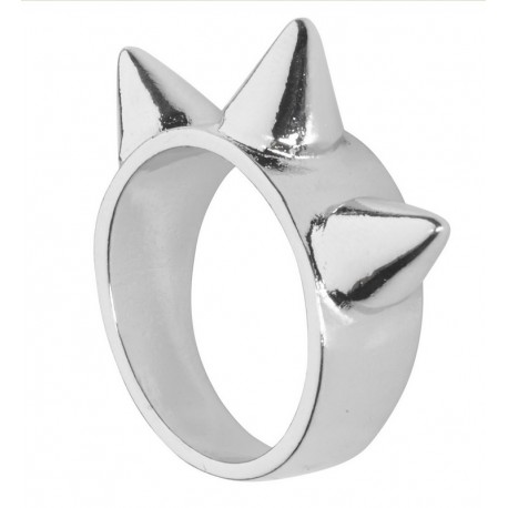 Anillo Plateado con 3 Puntas