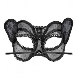 Máscara Gato Fashion de Encaje y Strass Máscara Gato Fashion de Encaje y Strass