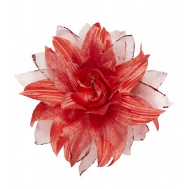Pinza de Pelo Flor con Purpurina