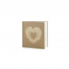 Libro de Firmas Kraft Corazón Dorado