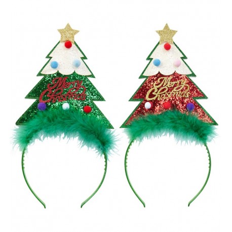 Diadema Árbol de Navidad Glitter