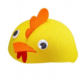 Gorro Pollo de Fieltro