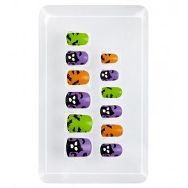Set de 12 Uñas Casa Encantada Auto-Adhesivas Set de 12 Uñas Casa Encantada Auto-Adhesivas