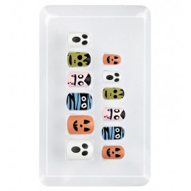 Set de 12 Uñas Hallween Auto-Adhesivas Set de 12 Uñas Hallween Auto-Adhesivas