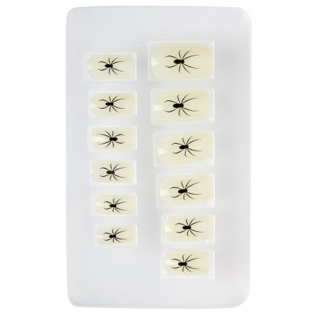 Set de 12 Uñas Ranas Fluorescentes