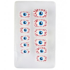Set de 12 Uñas Ojos Auto-Adhesivas Set de 12 Uñas Ojos Auto-Adhesivas