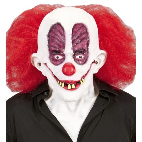 Máscara Goofy Payaso con Pelo y Cuello