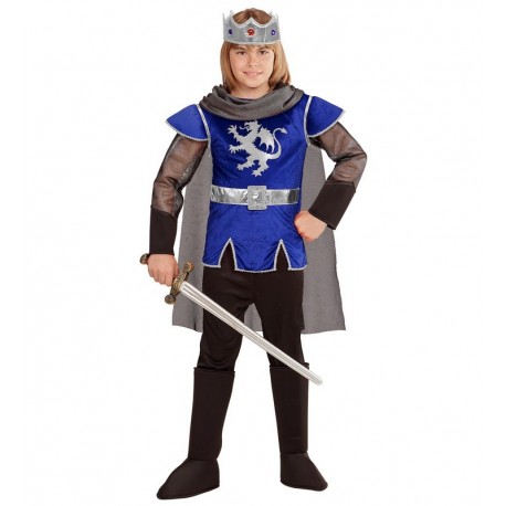 Disfraz de Rey Artú Azul Infantil