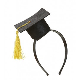 Tocado Mini Sombrero de Graduación