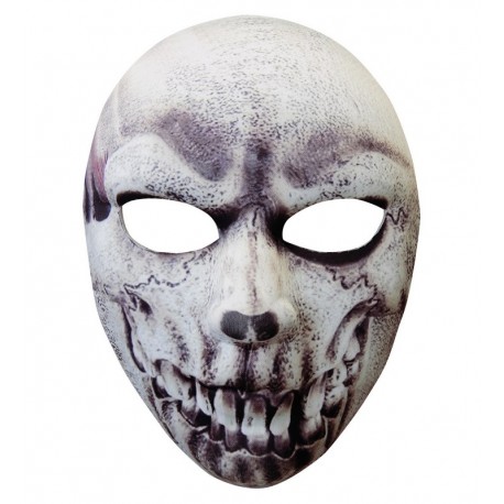 Máscara Calavera en Tejido Media Cara