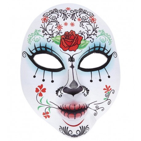 Máscara Día de Los Muertos en Tejido