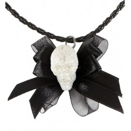 Collar Glitter Calavera y Lazo