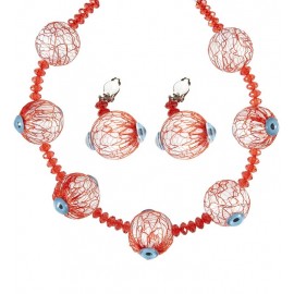 Collar y Pendientes Ojos Collar y Pendientes Ojos