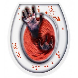 Tapa WC Manos Zombie Ensangrentado Tapa WC Manos Zombie Ensangrentado