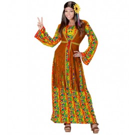 Disfraz de Mujer Hippie Flower Power