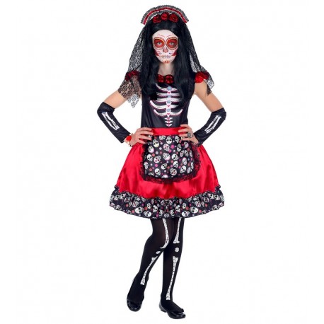 Disfraz de Niña Día de los Muertos