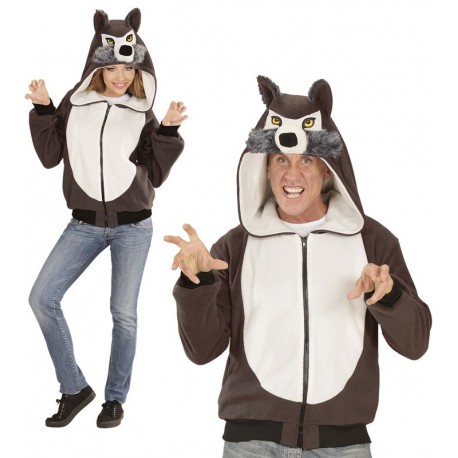 Disfraz Sudadera de Lobo para Adulto