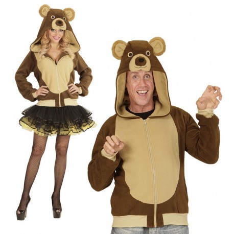 Disfraz Sudadera de Oso para Adulto