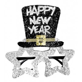 Gafas Feliz Año Nuevo Purpurina Gafas Feliz Año Nuevo Purpurina