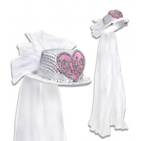 Cilindro de Novia Bride to Be con Velo