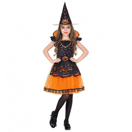 Disfraz de Bruja Calabazas Infantil